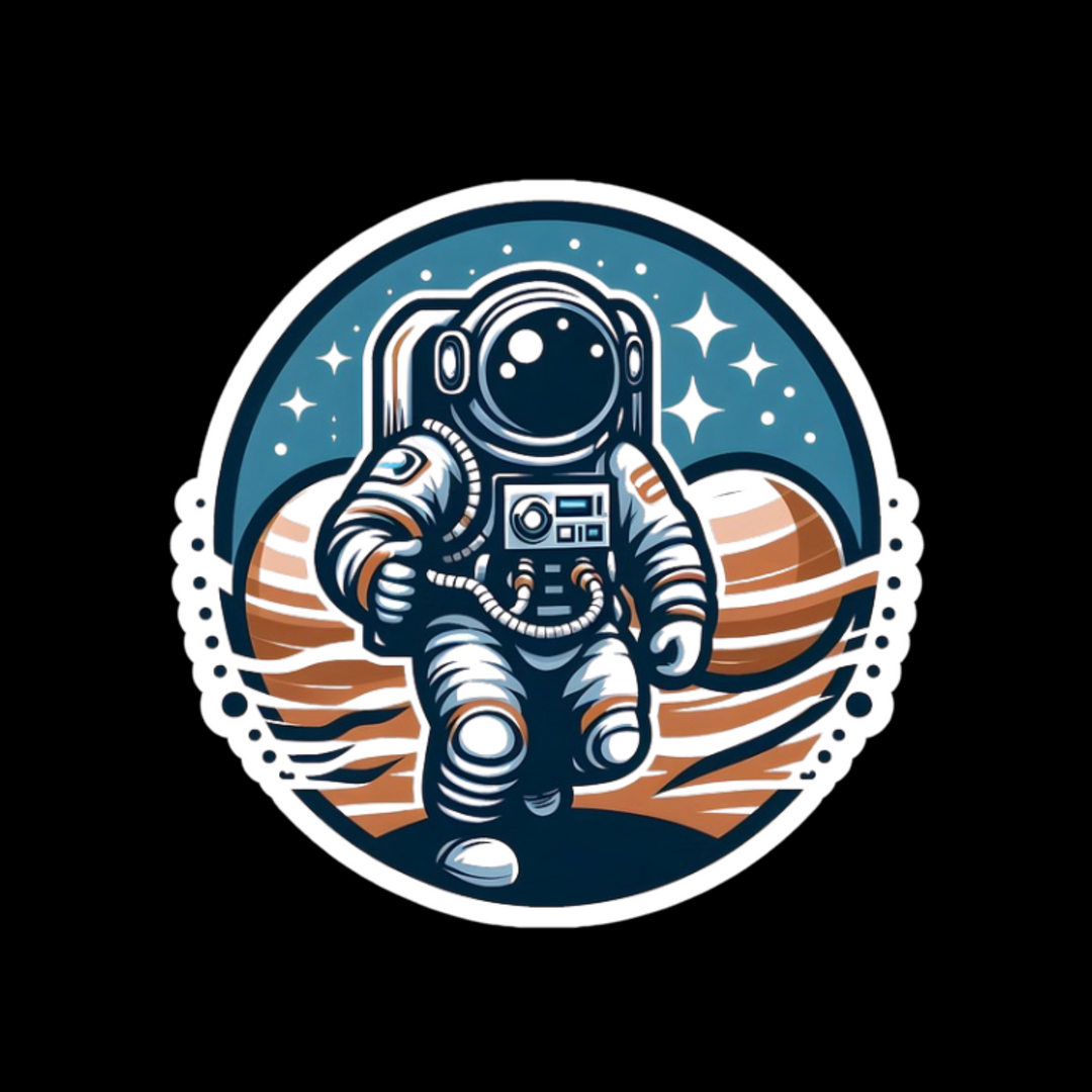 Astronaut Sticker β Galactic Adventure