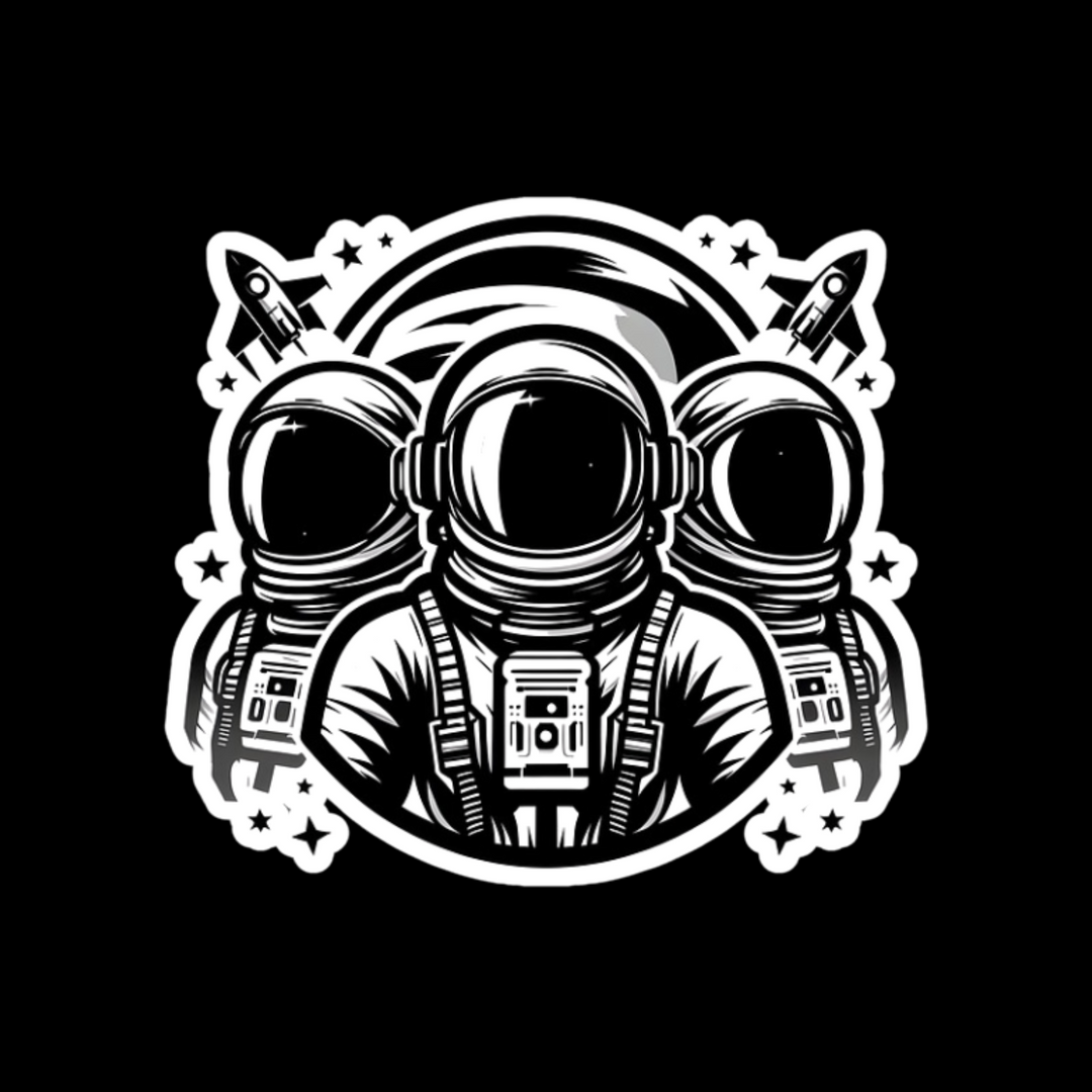 Astronaut Crew Sticker
