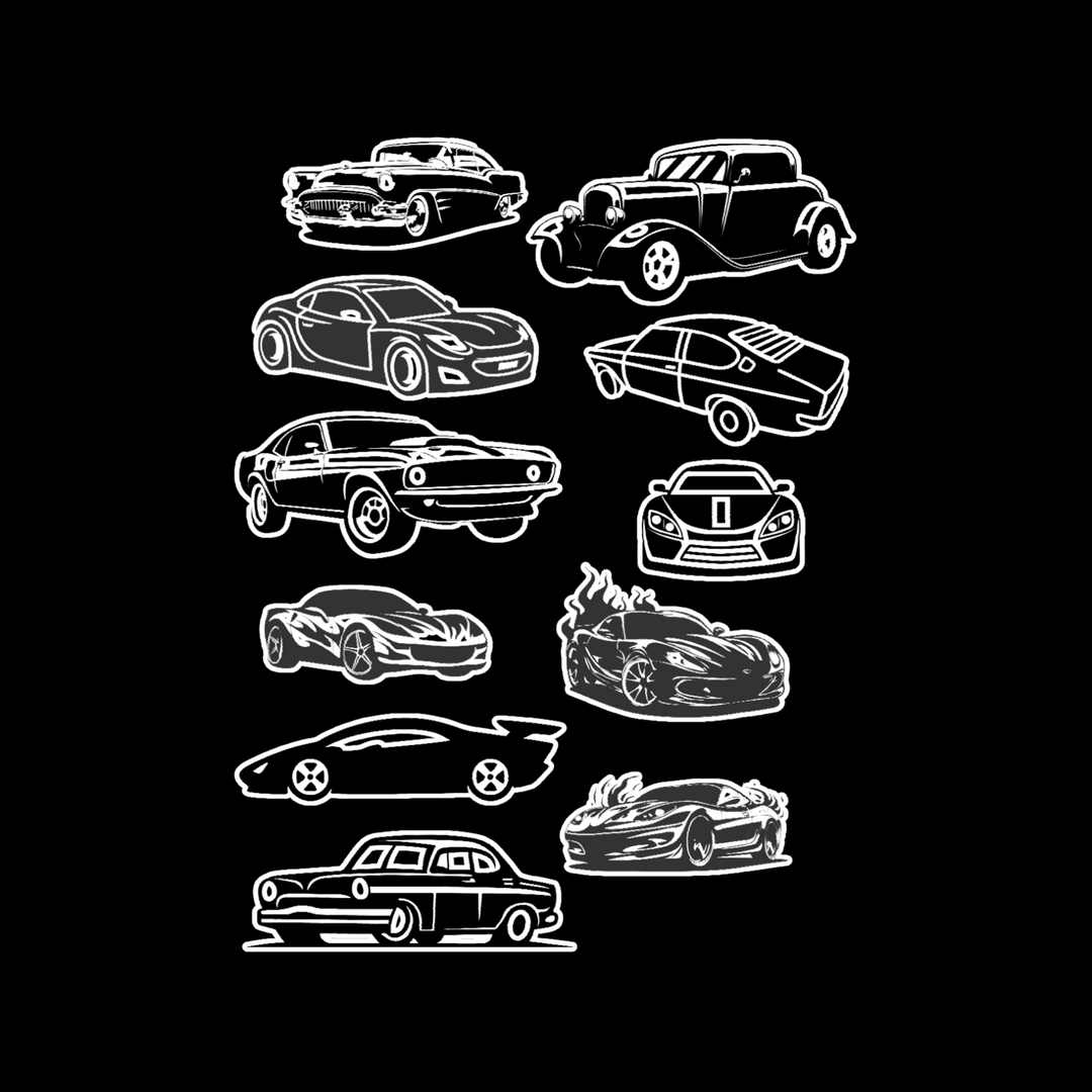 Classic & Sport Car - Premium Vinyl Stickers