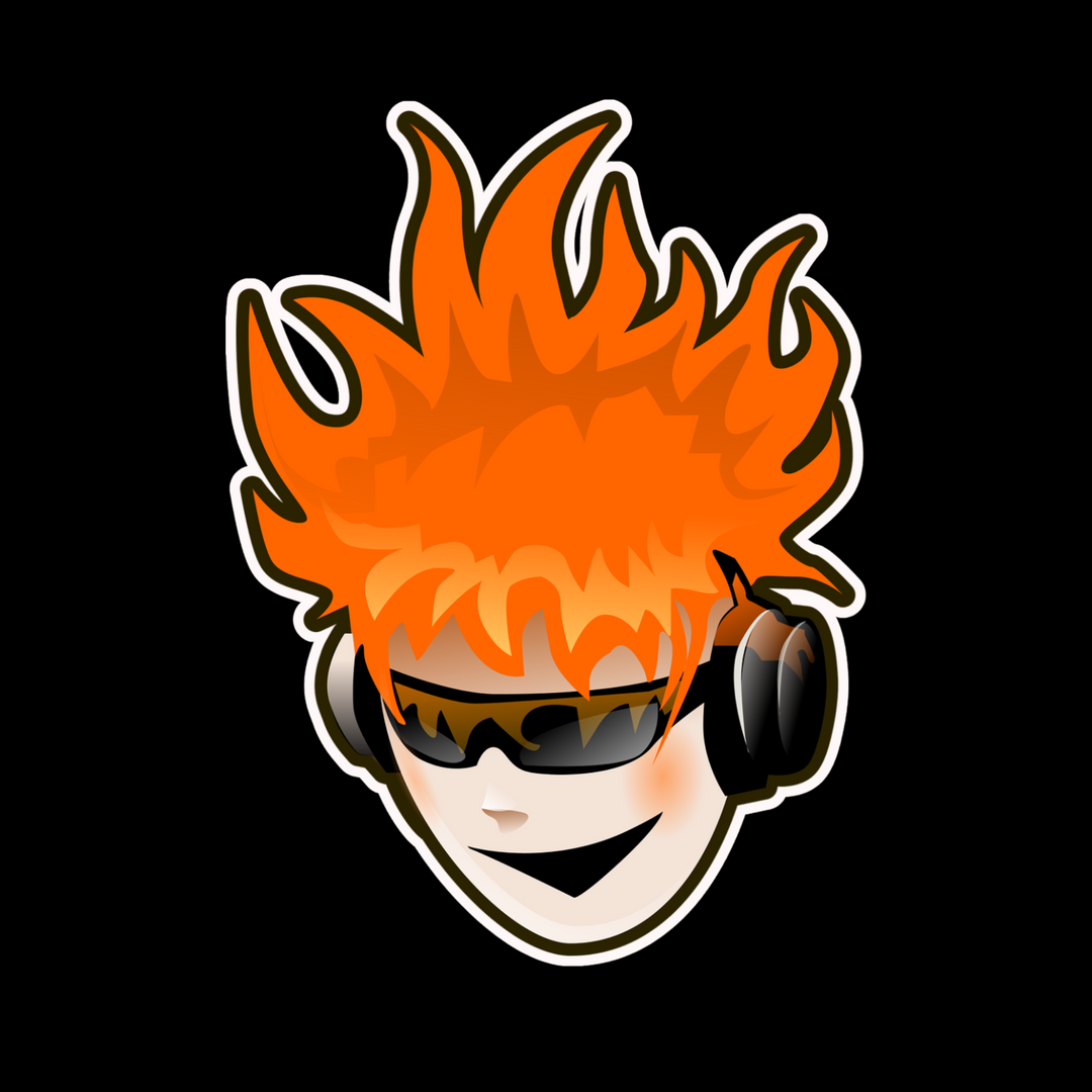 Flame Head Sticker