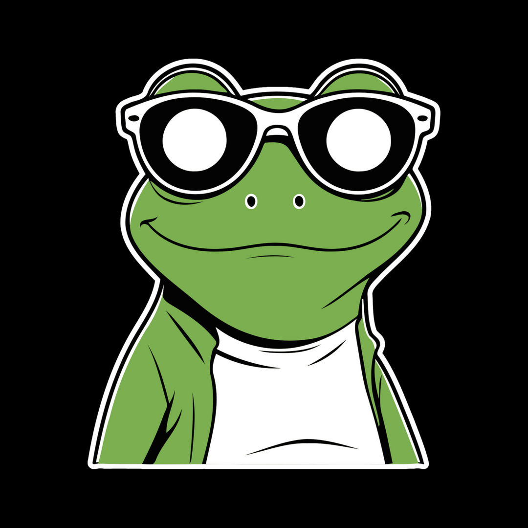 Cool Frog Sticker β Sunglasses Vibes