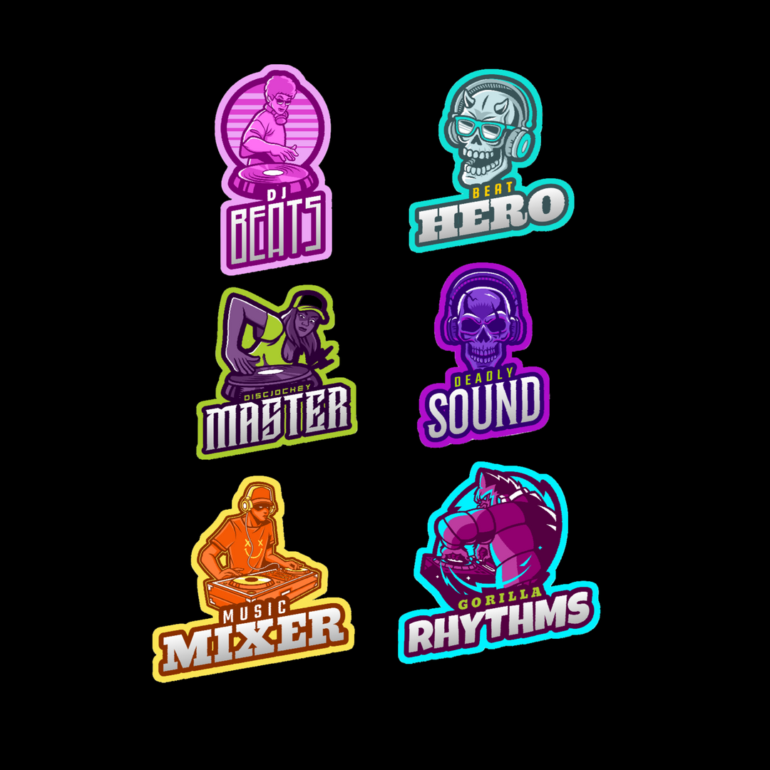 DJ Beats Sticker Pack - Premium Vinyl Stickers