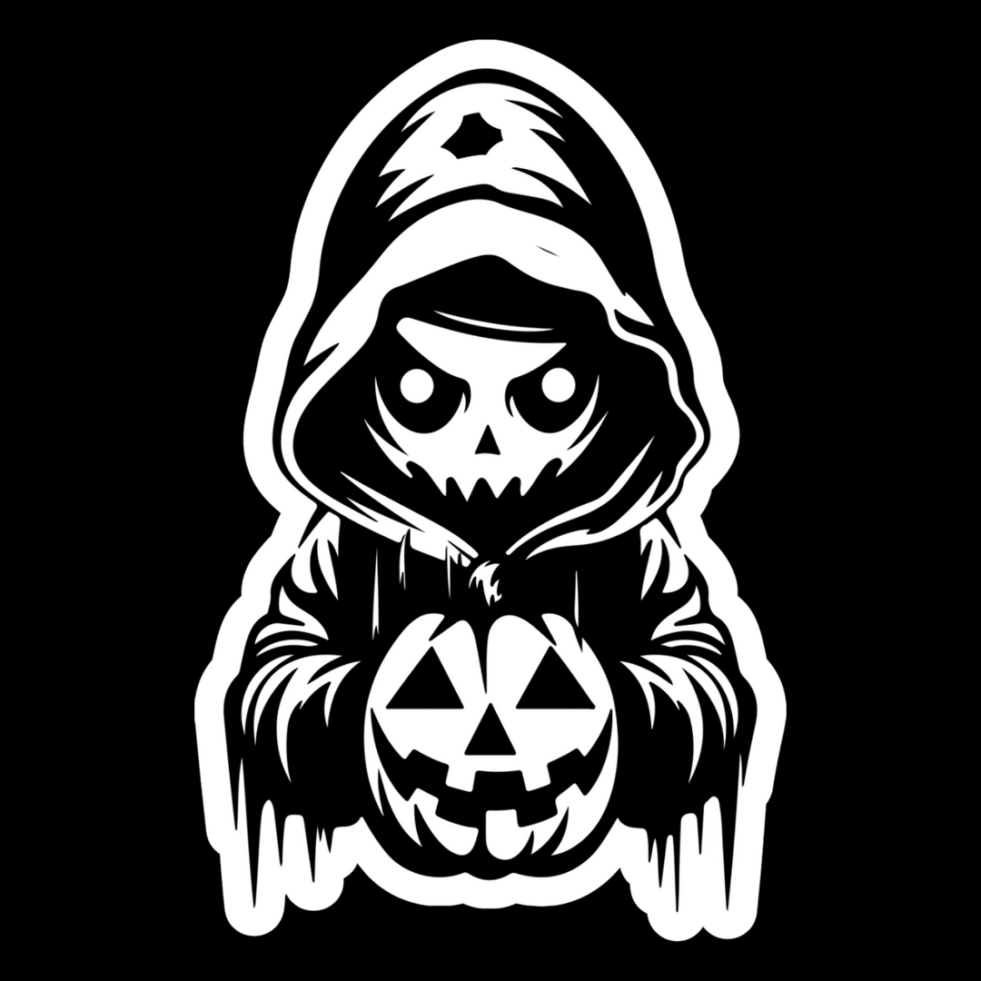Halloween Reaper Sticker β Pumpkin Keeper