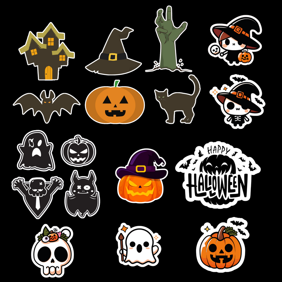 Halloween Sticker Bundle - Premium Vinyl Stickers