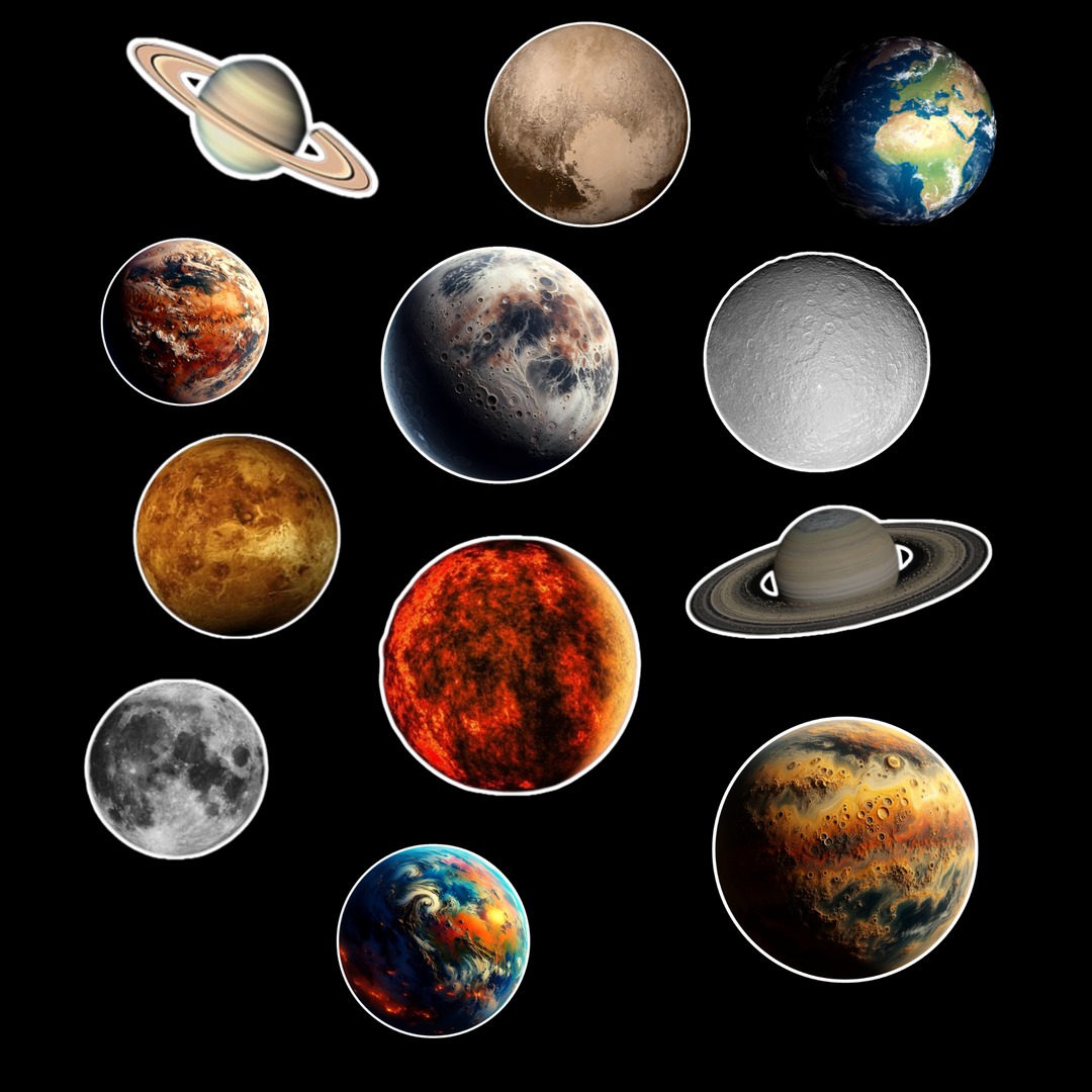 Planet Sticker Pack - Premium Vinyl Stickers