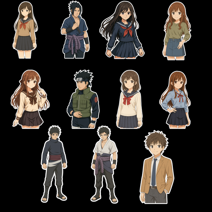 Anime Mix – Premium Vinyl Stickers
