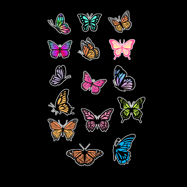 Butterfly Mix – Premium Vinyl Stickers